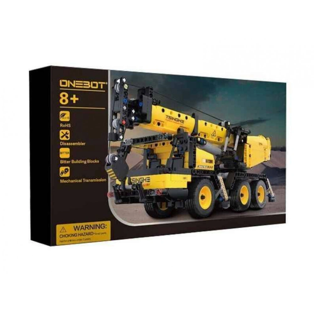 Конструктор ONEBOT Engineering Crane 716 деталей, Yellow (OBGCD56AIQI). Фото 5