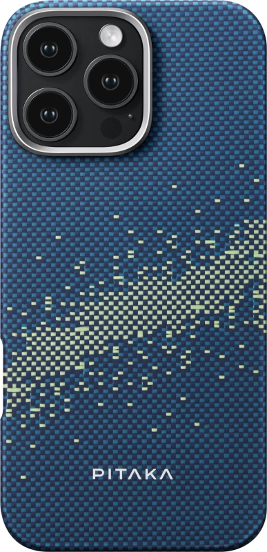 Накладка Pitaka для iPhone 16 Pro Max StarPeak Tactile Woven, Milky Way Galaxy (KI1602PMYG). Фото 1