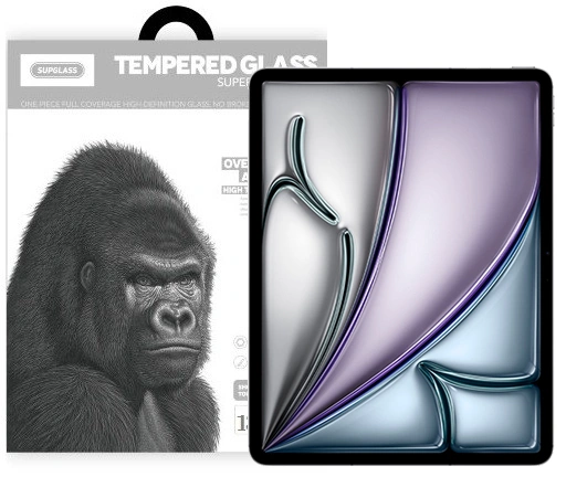 Защитное стекло SupGlass для iPad Air 11" (2024) Tempered Glass Super Hardness 9D XC-20, Прозрачное. Фото 1