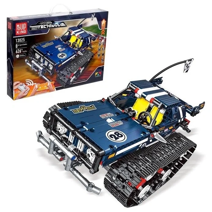 Конструктор Mould King Techinque 13025. Гусеничный джип, 626 деталей, пульт ДУ, двигатель. Фото 1