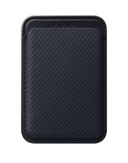 Магнитный бумажник Pitaka MagSafe Woven Wallet, Чёрный/Серый (MWW2401). Фото 1