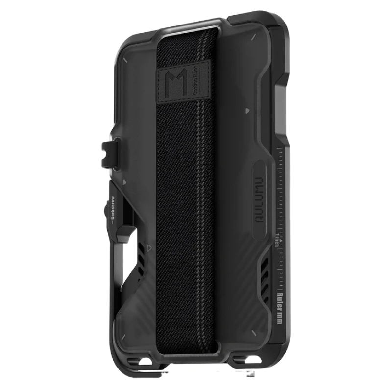 Магнитный бумажник Aulumu G03 Frosted MagSafe, Серый полупрозрачный (UA-G03-TG). Фото 3