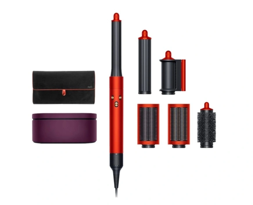 Купить оранжевый стайлер Dyson HS05 с подарочным футляром и чехлом