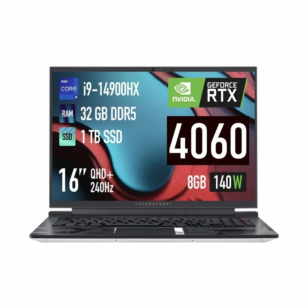 Ноутбук Thunderobot ZERO Белый (16" Intel Core i9 14900HX, 32Гб, 1Тб SSD, Nvidia RTX 4060, Windows 11). Фото 1