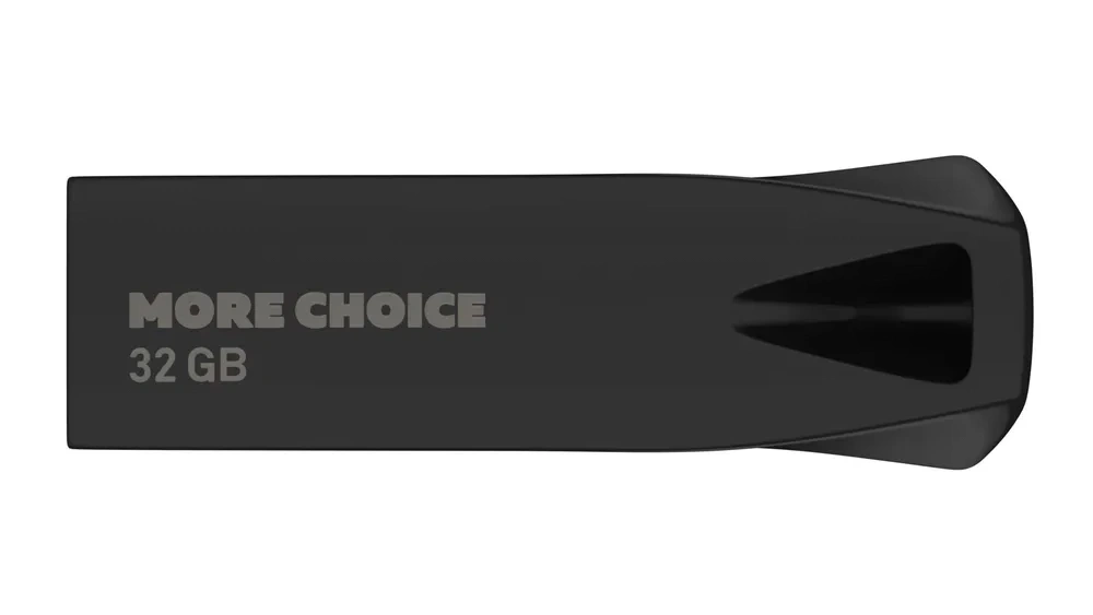 Накопитель More Choice MF32m 32GB USB 3.0 металлический корпус, Black. Фото 3