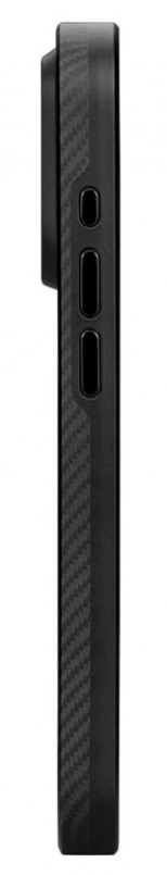 Накладка противоударная Pitaka MagEZ Case Pro 4 для iPhone 15 Pro Max, Чёрно-серая, арамид (KI1501PMPA). Фото 4