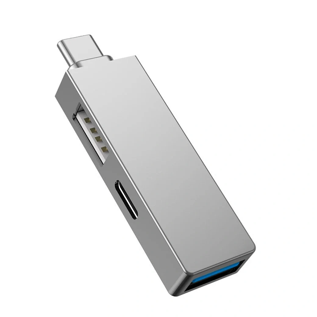 Хаб Wiwu Alpha T02 Pro USB-C, Grey. Фото 1