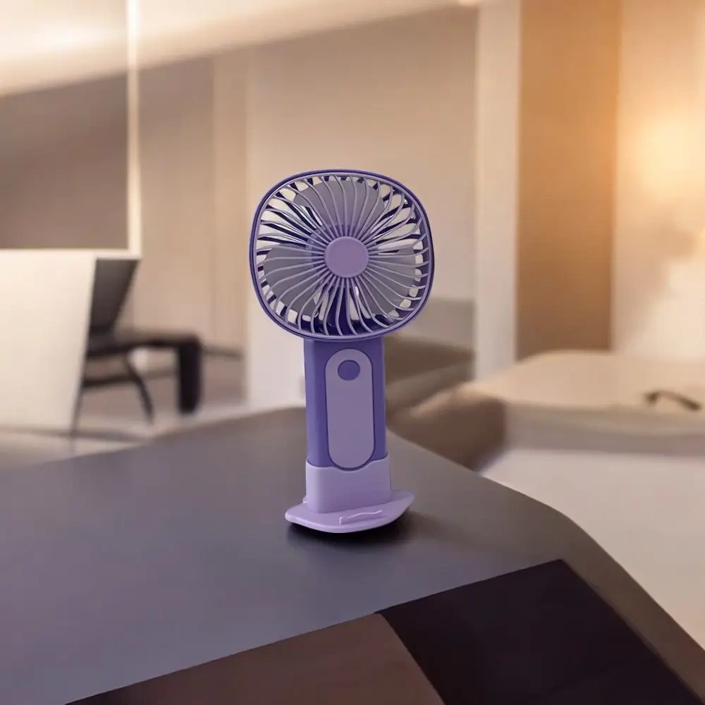 Ручной вентилятор Mini Fan 777-01, Фиолетовый. Фото 4