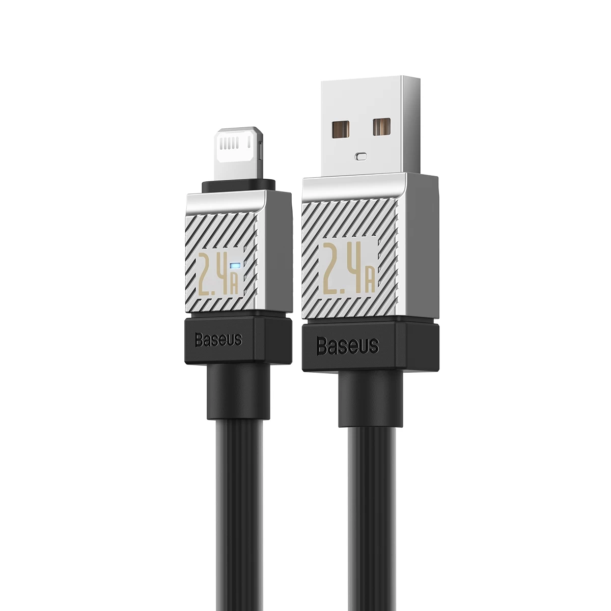 Кабель Baseus CoolPlay Series Fast Charging Cable USB - Lightning 2.4A 1m,  Чёрный (CAKW000401)