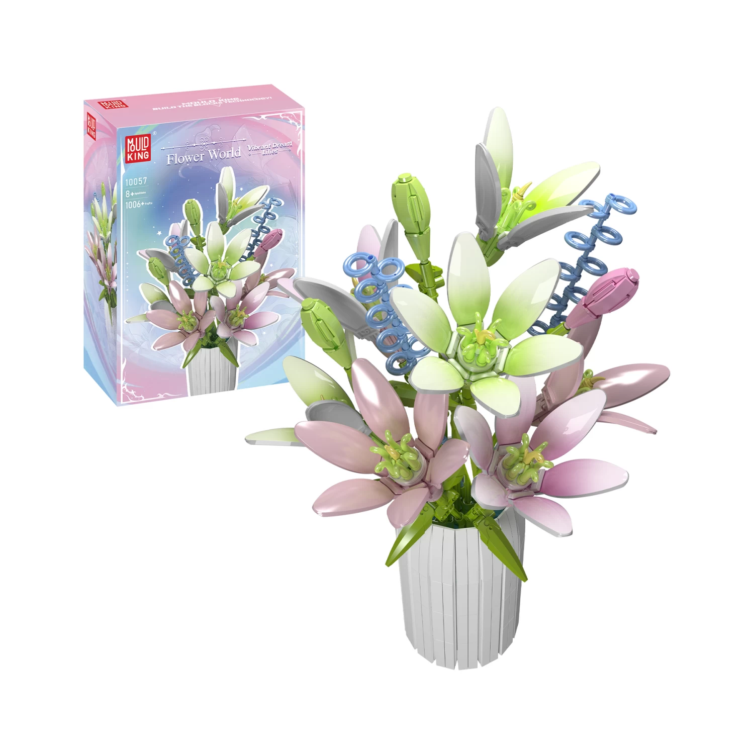 Конструктор Mould King Flower World 10057: Vibrant Dreams Lilies