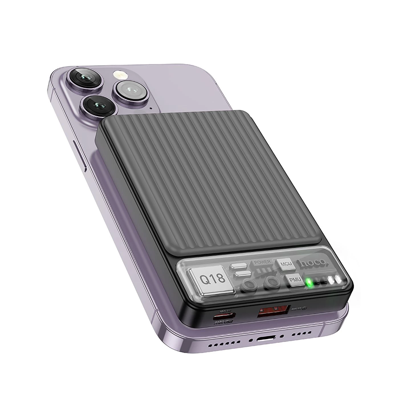 Внешний аккумулятор Hoco Q18 Tourer 22.5W 10000mAh, Чёрный