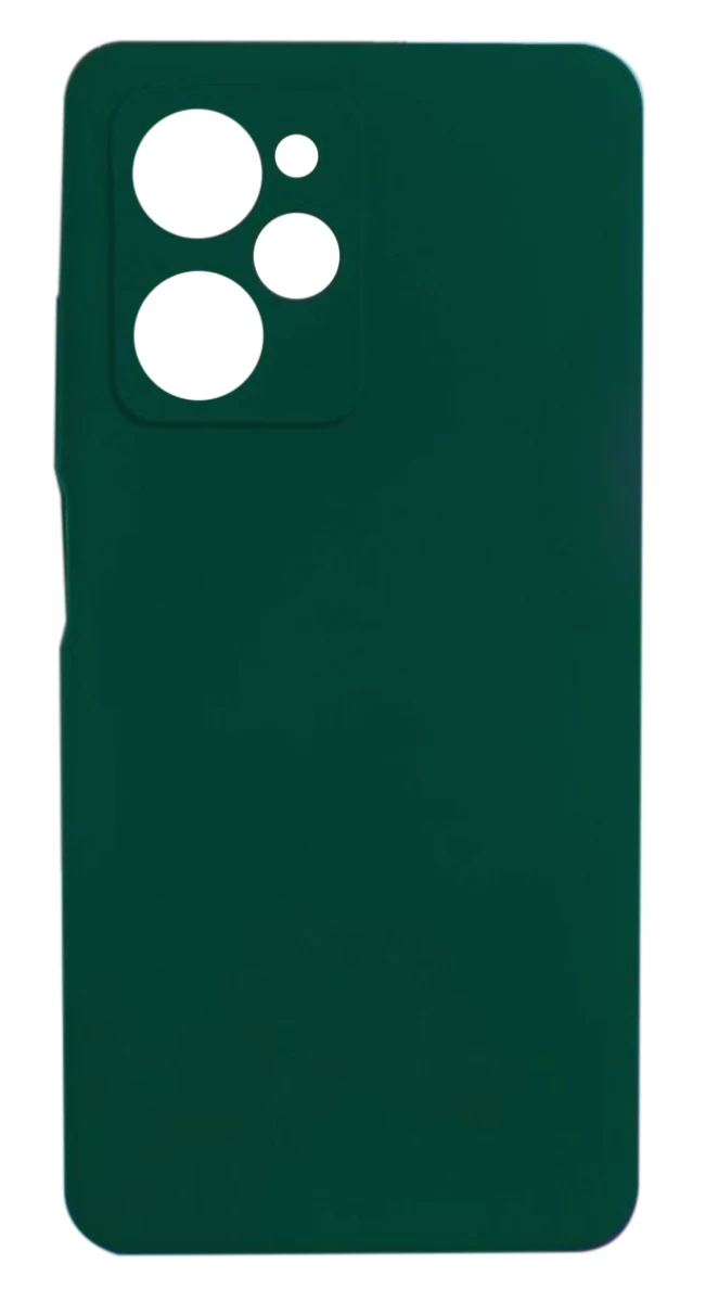 Накладка Silicone Case Logo для Poco X5 Pro 5G, Тёмно-зелёная