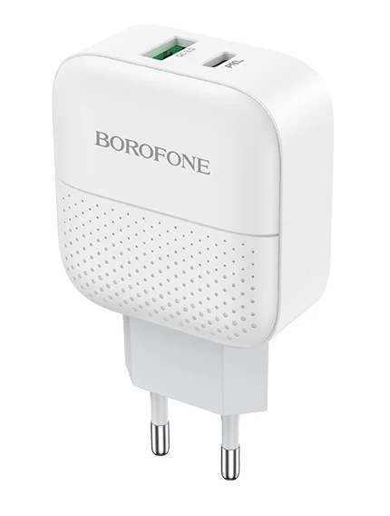 Сетевое зарядное устройство Borofone BA46A Premium PD+QC3.0 charger, Белое