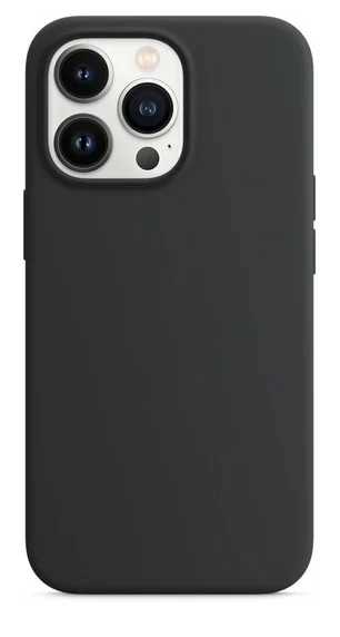 Накладка Silicone Case для iPhone 13 Pro, Чёрная