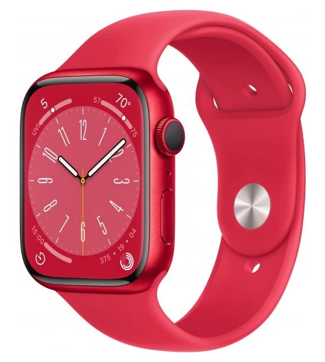 Apple Watch Series 8, 41mm, алюминий цвета "(PRODUCT)RED", спортивный ремешок "(PRODUCT)RED" (MNP73)