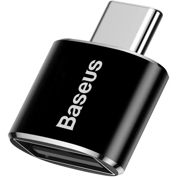 Переходник Baseus Adapter Converter USB-C - USB-A, Чёрный CATOTG-01