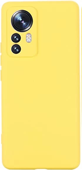 Накладка Silicone Case Logo для Xiaomi 12 Pro, Жёлтая