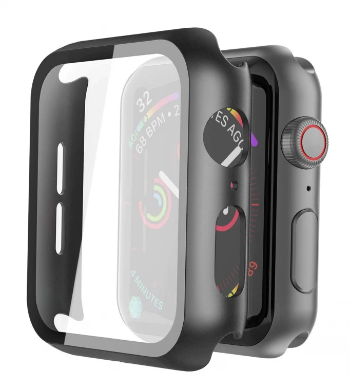 Клип-кейс для Apple Watch 40mm защита 360°, Чёрный