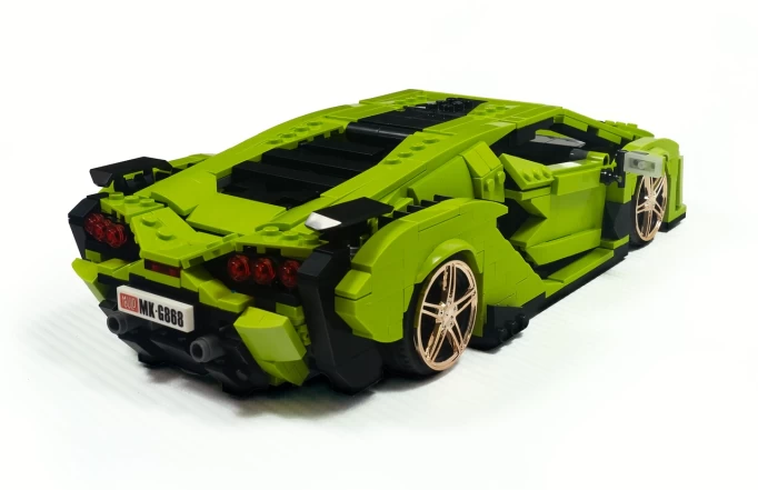 Конструктор Mould King Models 10011. Lamborghini Sian Verde, 1133 деталей