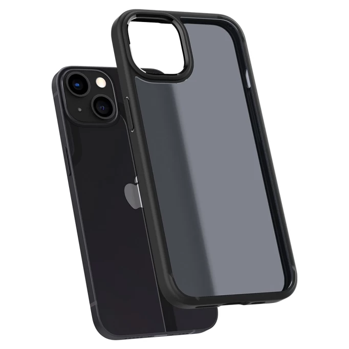 Накладка Spigen Ultra Hybrid Matte для iPhone 13, Морозный чёрный (ACS03623)