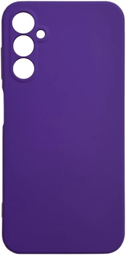 Накладка Silicone Case Logo для Samsung Galaxy A24, Тёмно-фиолетовая