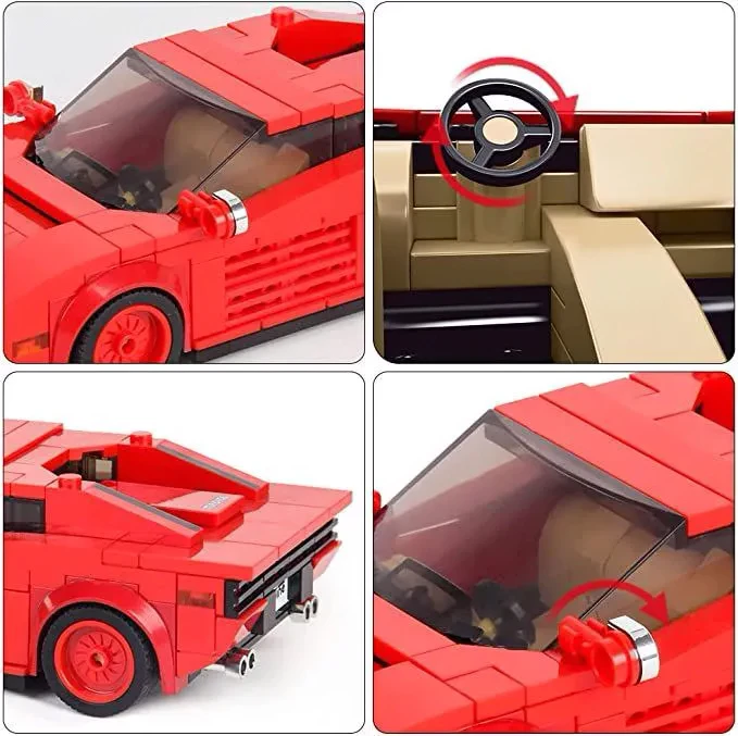Конструктор Mould King Models 27012. Ferrari Testarossa, 316 деталей