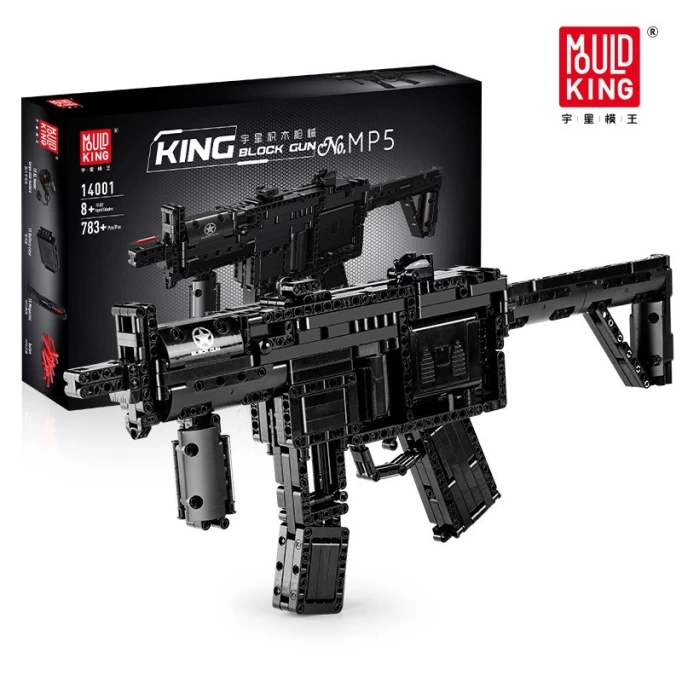 Конструктор Mould King Weapon (14001) Пистолет-пулемёт HK MP5, 783 детали
