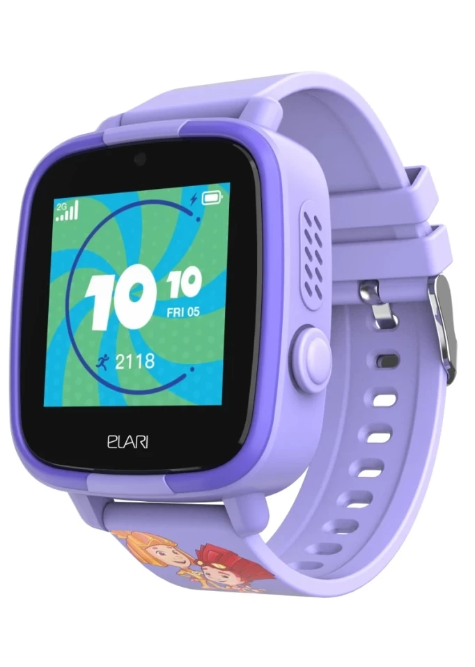 Детские умные часы Elari Fixitime Fun "Фиксики" (FT-F), Фиолетовые