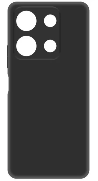 Накладка Silicone Case Logo для Infinix Note 30 Pro, Чёрная