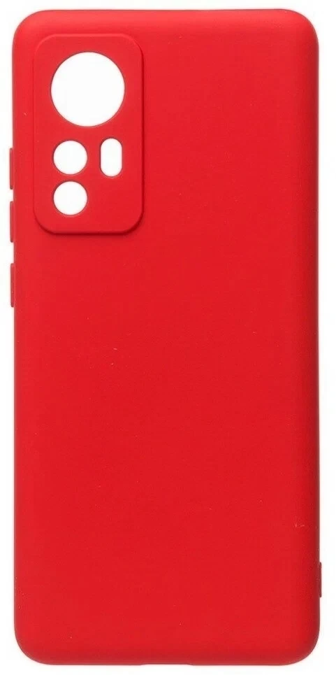 Накладка Silicone Case Logo для Xiaomi 12/12X, Красная