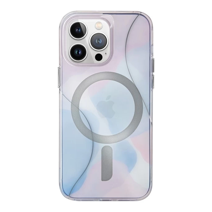 Накладка Uniq COEHL Palette (MagSafe) для iPhone 15 Pro, Сумеречный синий (IP6.1P(2023)-PALMDBLU)