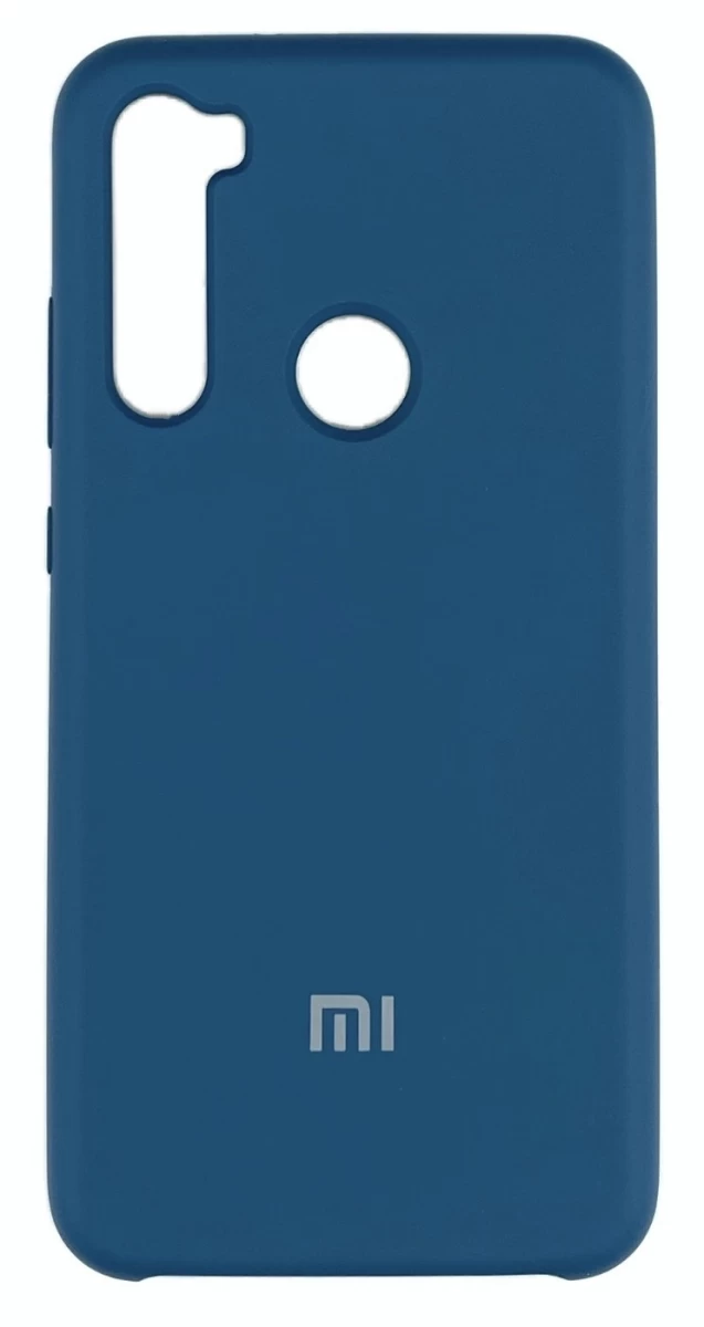 Накладка Silicone Case для Redmi Note 8, Синяя