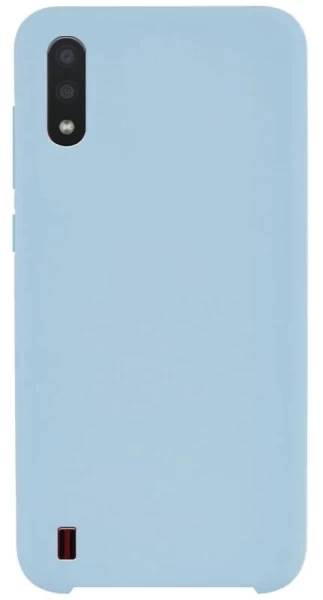 Накладка Silicone Case для Samsung Galaxy A01, Голубая