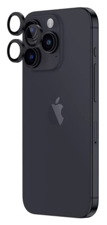 Защитное стекло на камеру Wiwu Dual Color Lens Guard для iPhone 15 Pro/15 Pro Max, Black Titanium