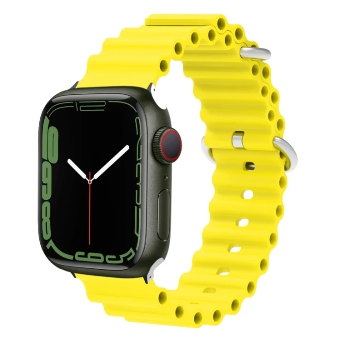 Ремешок Ocean Silicone для Apple Watch 42/44/45/49мм, Жёлтый
