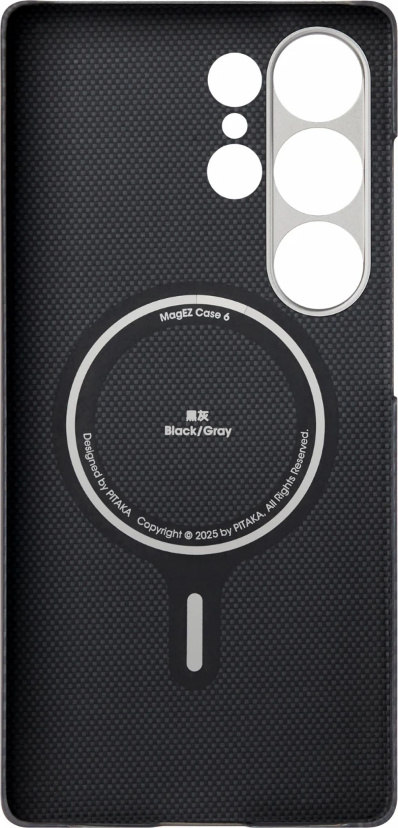 Накладка Pitaka Ultra-Slim для Samsung Galaxy S25 Ultra, Black/Gray (KS2501U)