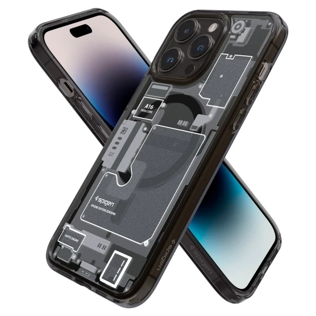 Накладка Spigen Ultra Hybrid Mag MagSafe для iPhone 14 Pro, "Zero One" (ACS05540)