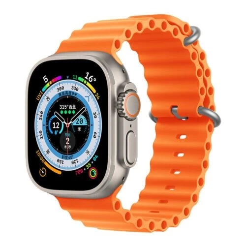 Ремешок Ocean Silicone для Apple Watch 42/44/45/49мм, Оранжевый