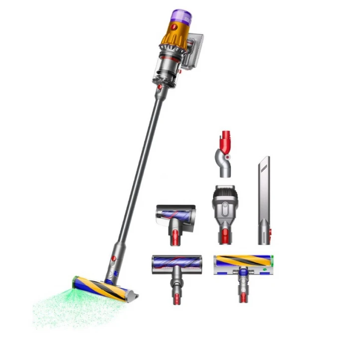 Беспроводной пылесос Dyson V12 Detect Slim Absolute, Yellow/Nickel (SV46)