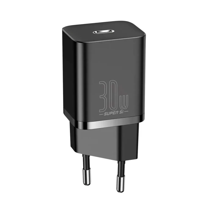 Сетевое зарядное устройство Baseus Super Si Quick charger 30W EU,  Черное (CCSUP-J01)