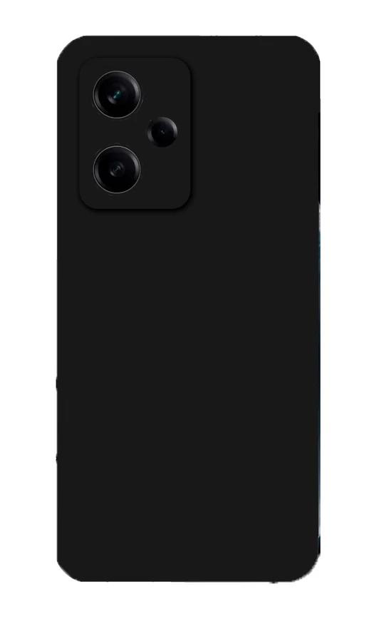 Чехол Silicone Case Logo для Xiaomi Redmi Note 12 Pro, Чёрный