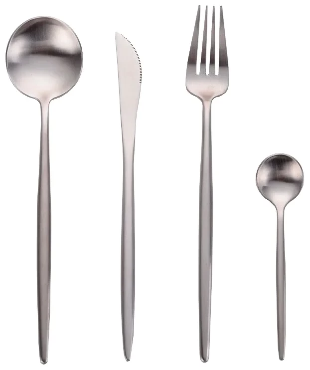 Набор столовых приборов Maison Maxx Stainless Steel Cutlery Set, Cеребристый (CYZ-001Y)