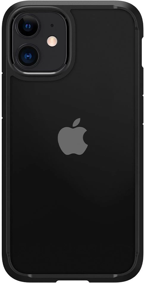Накладка Spigen Crystal Hybrid для iPhone 12 Pro / iPhone 12, Чёрная (ACS01521)