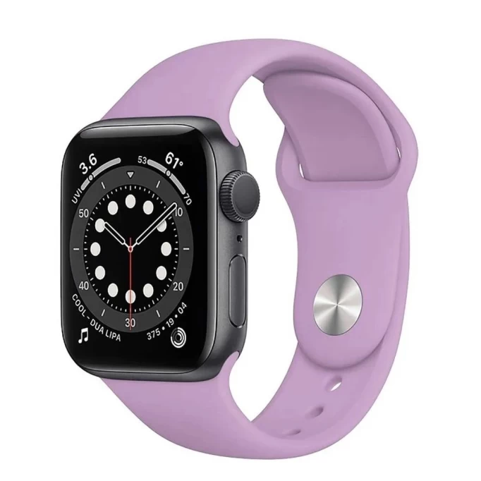 Ремешок силиконовый для Apple Watch 38мм, Лиловый
