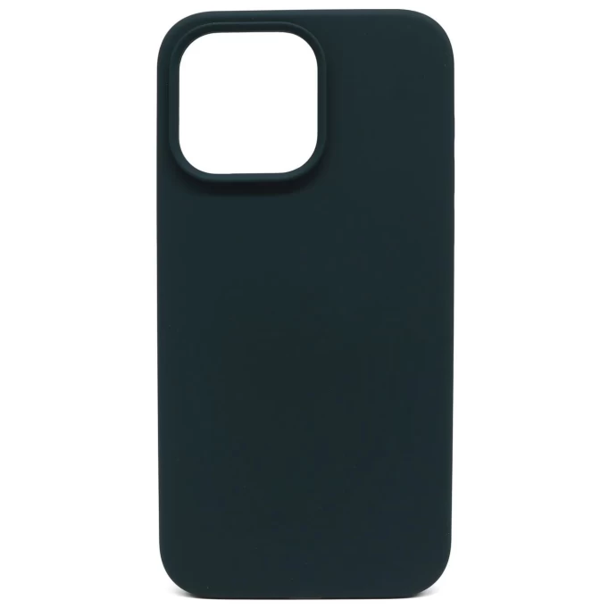 Накладка Silicone Case для iPhone 14 Pro, Тёмно-зелёная