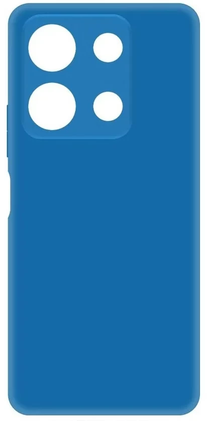 Накладка Silicone Case Logo для Infinix Note 30 Pro, Синяя