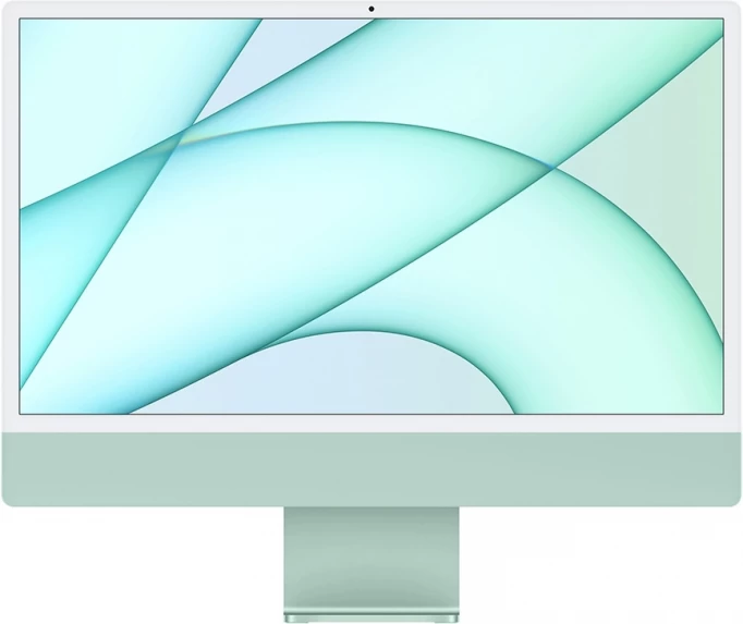 Apple iMac 24" Retina 4,5K, (MGPJ3RU/A) (M1, 8C CPU, 8C GPU, 8 ГБ, 512 ГБ SSD), Зелёный