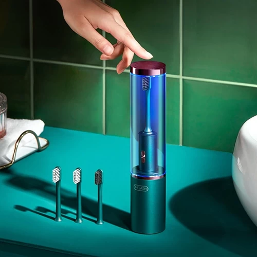 Электрическая зубная щетка со стерилизатором XiaoMi T-Flash UV Sterilization Toothbrush Q-05, Зеленый