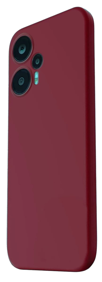 Накладка Silicone Case Logo для Poco F5/Redmi Note 12 Turbo, Винная