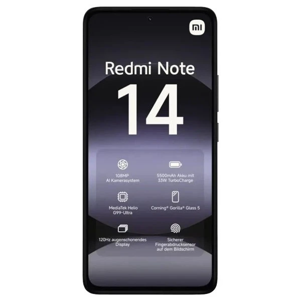 Смартфон Redmi Note 14 8/256Gb Midnight Black